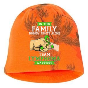 Team Lymphoma Warriors Green Ribbon Fist Bump Kati - Camo Knit Beanie