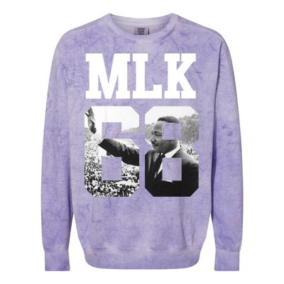 Team MLK 68 Martin Luther King Colorblast Crewneck Sweatshirt