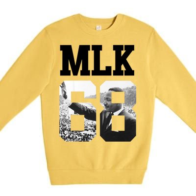 Team MLK 68 Martin Luther King Premium Crewneck Sweatshirt