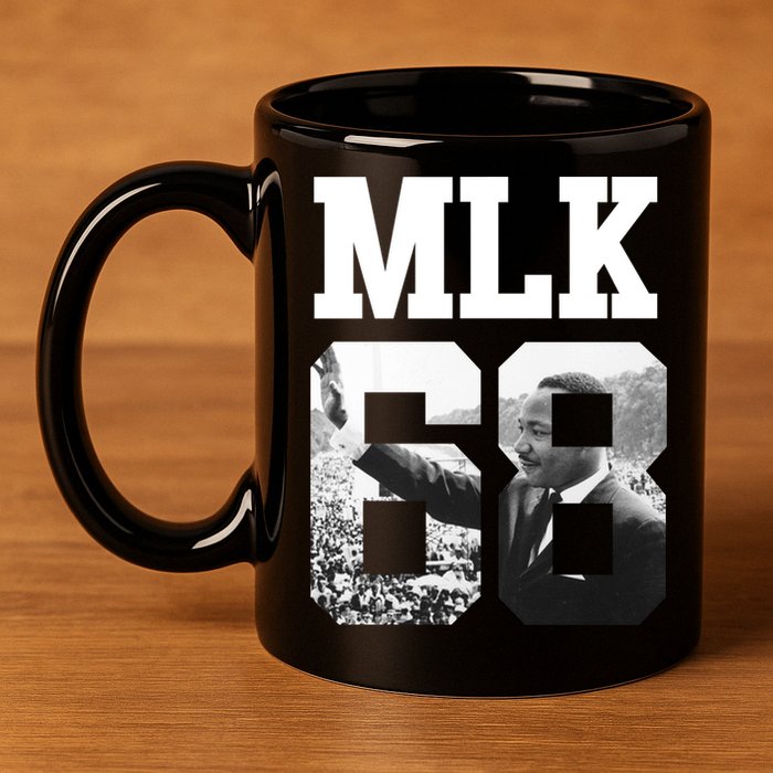 Team MLK 68 Martin Luther King 11oz C Handle Ceramic Mug