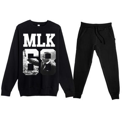 Team MLK 68 Martin Luther King Premium Crewneck Sweatsuit Set