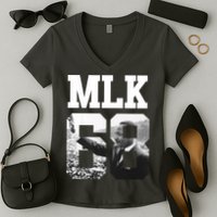Team MLK 68 Martin Luther King Women's V-Neck T-Shirt