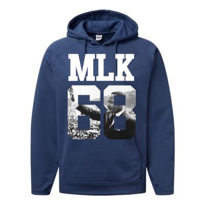 Team MLK 68 Martin Luther King Performance Fleece Hoodie