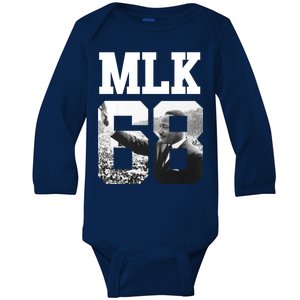 Team MLK 68 Martin Luther King Baby Long Sleeve Bodysuit