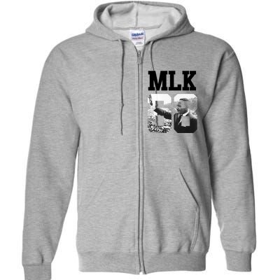 Team MLK 68 Martin Luther King Full Zip Hoodie