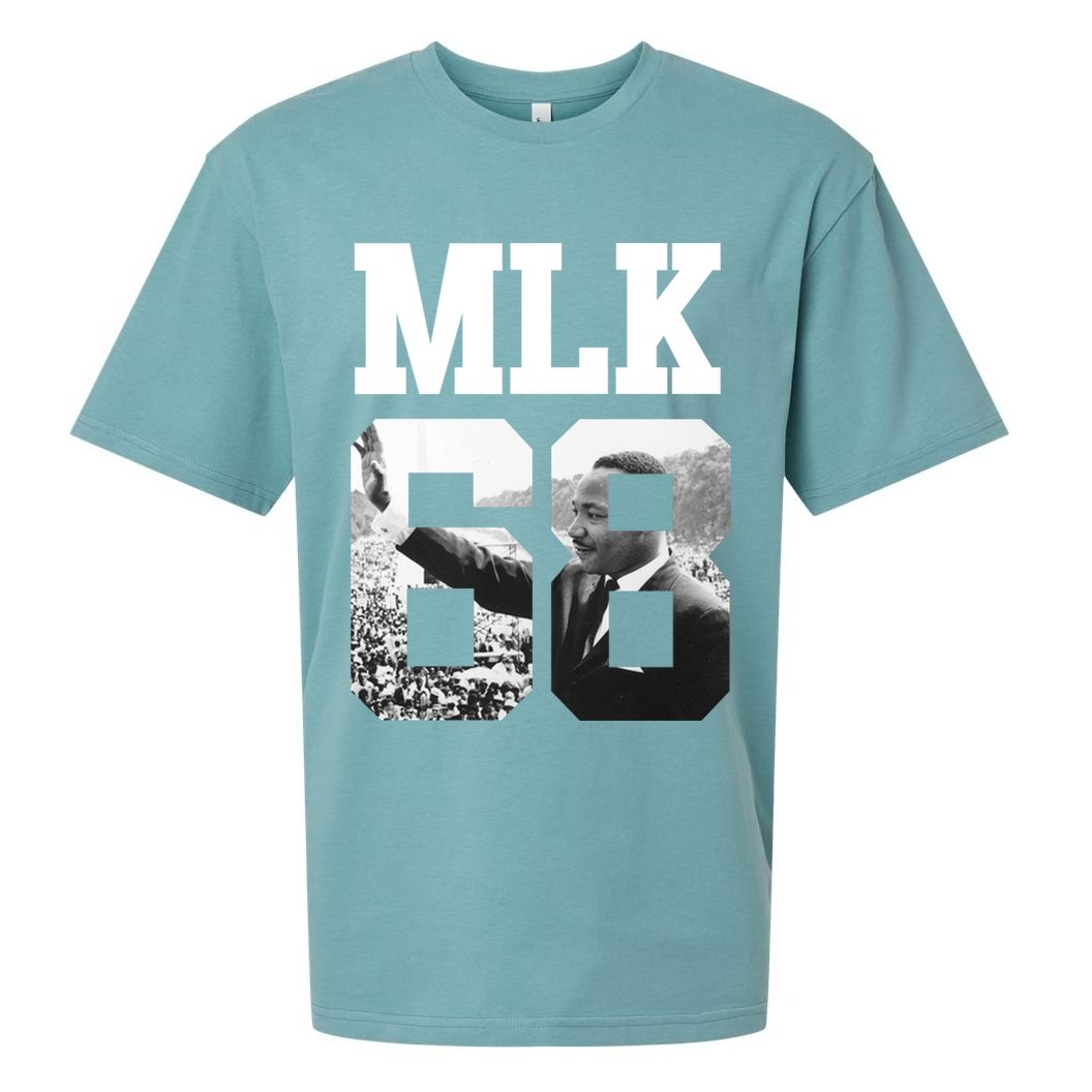 Team MLK 68 Martin Luther King Sueded Cloud Jersey T-Shirt