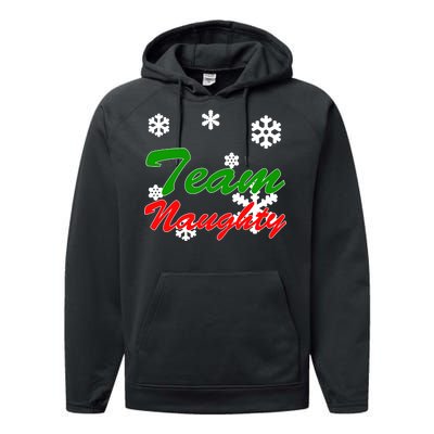 Team Naughty Matching Christmas Performance Fleece Hoodie