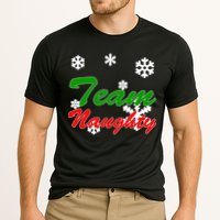 Team Naughty Matching Christmas Cooling Performance Crew T-Shirt