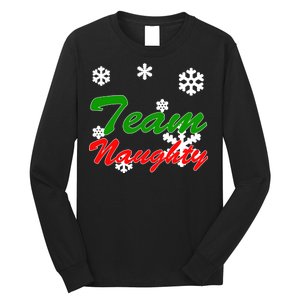 Team Naughty Matching Christmas Long Sleeve Shirt