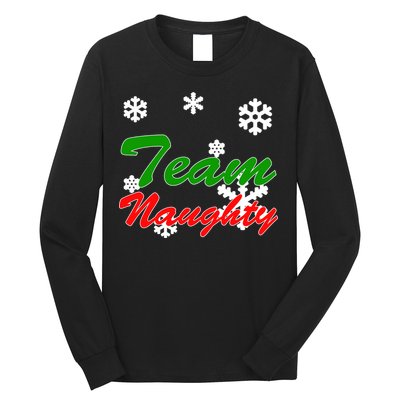 Team Naughty Matching Christmas Long Sleeve Shirt