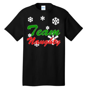 Team Naughty Matching Christmas Tall T-Shirt