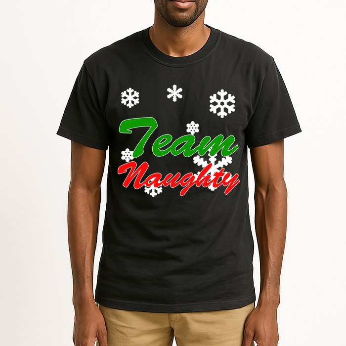 Team Naughty Matching Christmas Tall T-Shirt