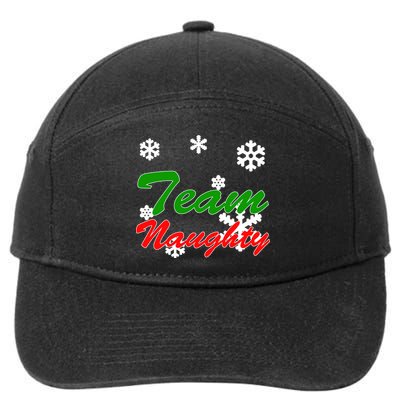 Team Naughty Matching Christmas 7-Panel Snapback Hat