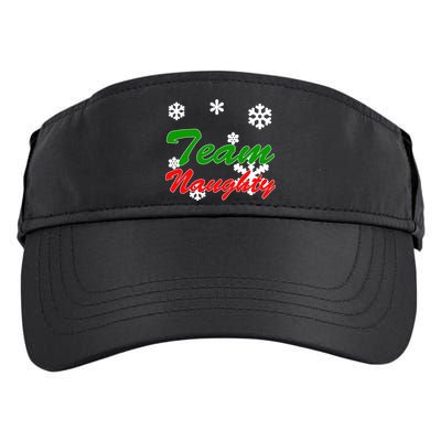 Team Naughty Matching Christmas Adult Drive Performance Visor