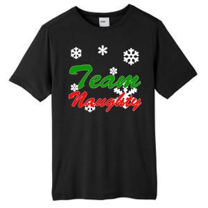 Team Naughty Matching Christmas Tall Fusion ChromaSoft Performance T-Shirt