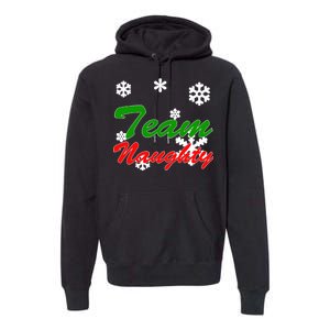 Team Naughty Matching Christmas Premium Hoodie