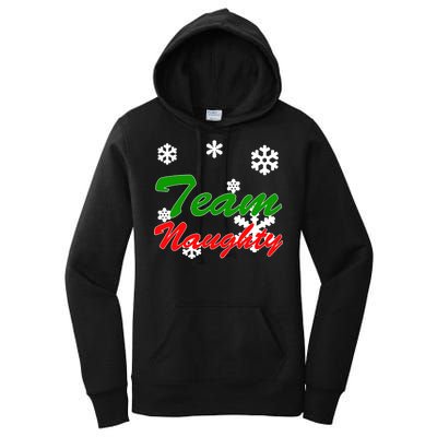 Team Naughty Matching Christmas Women's Pullover Hoodie