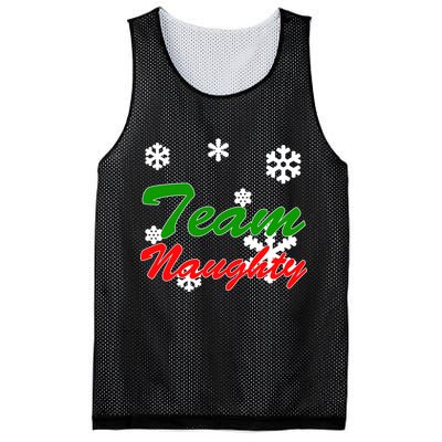 Team Naughty Matching Christmas Mesh Reversible Basketball Jersey Tank
