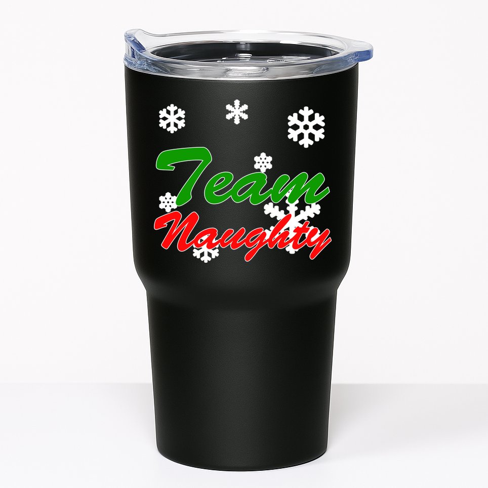 Team Naughty Matching Christmas Tumbler