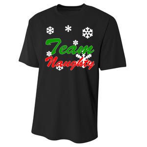 Team Naughty Matching Christmas Performance Sprint T-Shirt