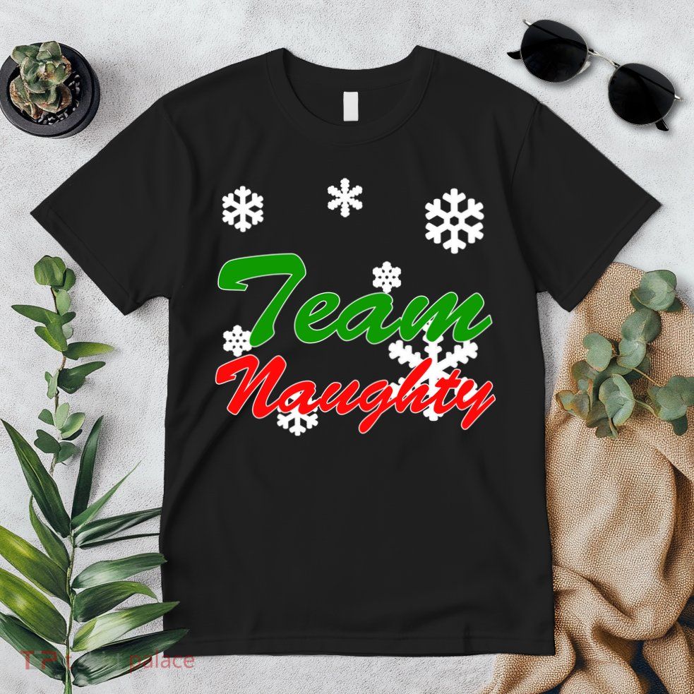 Team Naughty Matching Christmas Premium T-Shirt