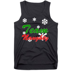 Team Naughty Matching Christmas Tank Top