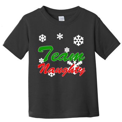 Team Naughty Matching Christmas Toddler T-Shirt
