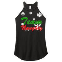 Team Naughty Matching Christmas Women’s Perfect Tri Rocker Tank