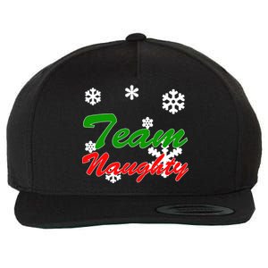 Team Naughty Matching Christmas Wool Snapback Cap