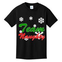Team Naughty Matching Christmas Kids T-Shirt