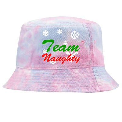 Team Naughty Matching Christmas Tie-Dyed Bucket Hat