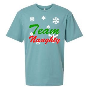 Team Naughty Matching Christmas Sueded Cloud Jersey T-Shirt