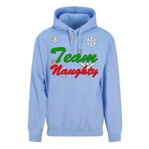 Team Naughty Matching Christmas Unisex Surf Hoodie