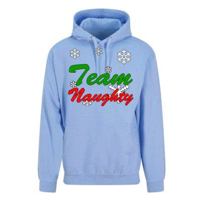 Team Naughty Matching Christmas Unisex Surf Hoodie