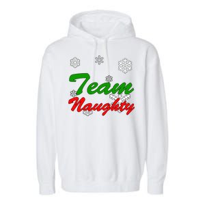 Team Naughty Matching Christmas Garment-Dyed Fleece Hoodie