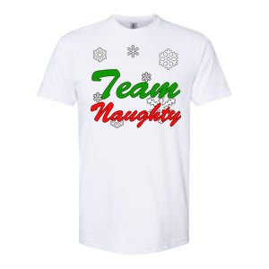 Team Naughty Matching Christmas Softstyle CVC T-Shirt