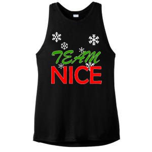 Team Nice Santa's Nice List Ladies PosiCharge Tri-Blend Wicking Tank