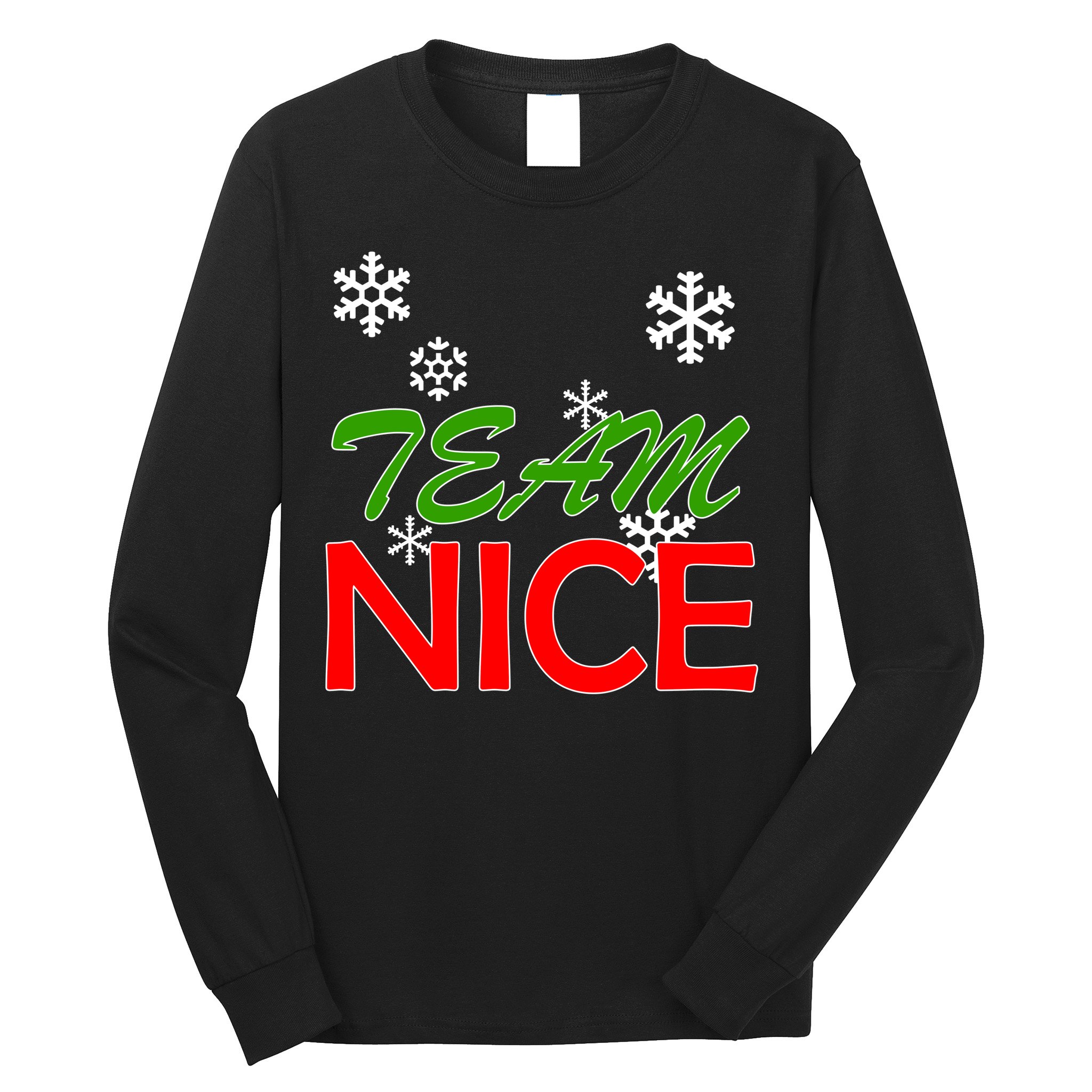 Team Nice Santa's Nice List Long Sleeve Shirt