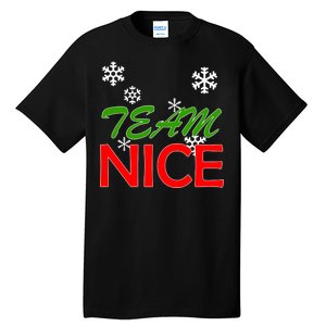 Team Nice Santa's Nice List Tall T-Shirt