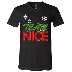 Team Nice Santa's Nice List V-Neck T-Shirt