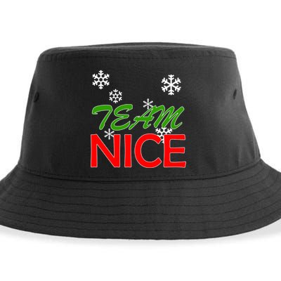 Team Nice Santa's Nice List Sustainable Bucket Hat