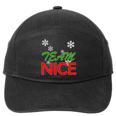 Team Nice Santa's Nice List 7-Panel Snapback Hat