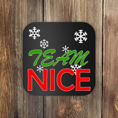 Team Nice Santa's Nice List Coaster