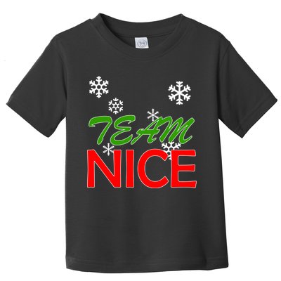 Team Nice Santa's Nice List Toddler T-Shirt