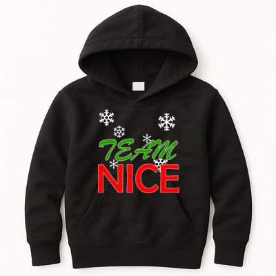 Team Nice Santa's Nice List Kids Hoodie