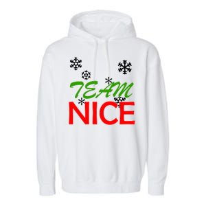 Team Nice Santa's Nice List Garment-Dyed Fleece Hoodie