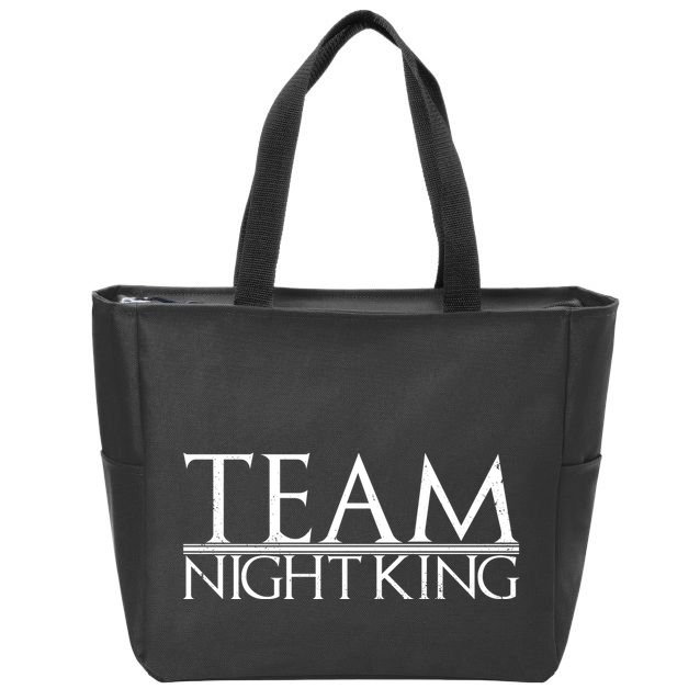 Team Night King Zip Tote Bag