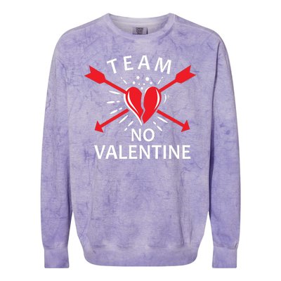 Team No Valentine Colorblast Crewneck Sweatshirt