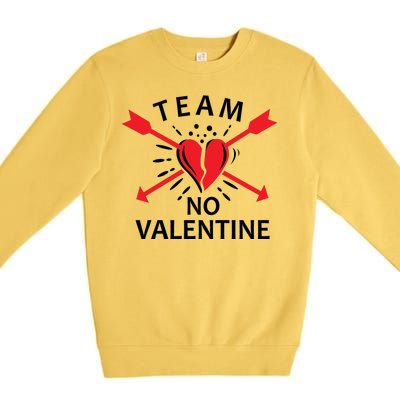 Team No Valentine Premium Crewneck Sweatshirt