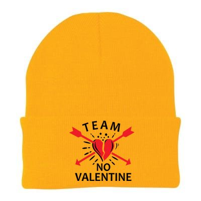 Team No Valentine Knit Cap Winter Beanie